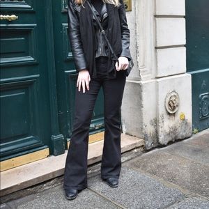 Basic black flare jeans